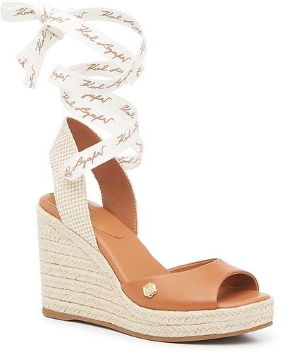 Karl Lagerfeld Cecilia Espadrille Wedge Sandal - Black