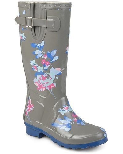 Journee Collection Mist Rain Boot - Gray