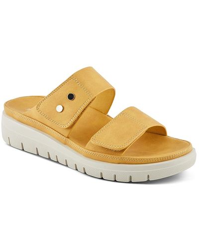 Flexus by Spring Step Buttony Wedge Sandal - Yellow