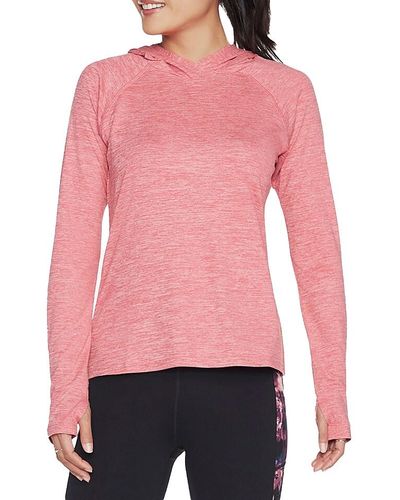 Skechers Godri Swift Hooded Long Sleeve Shirt - Pink