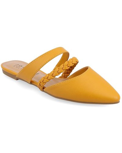 Journee Collection Olivea Mule - Yellow
