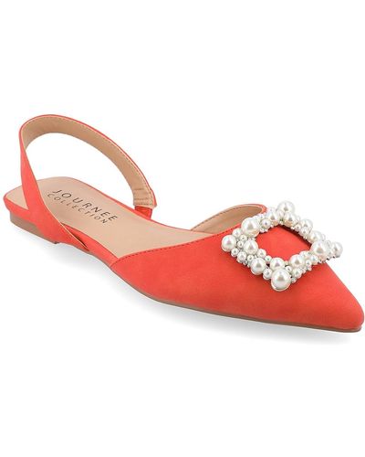 Journee Collection Hannae Flat - Red