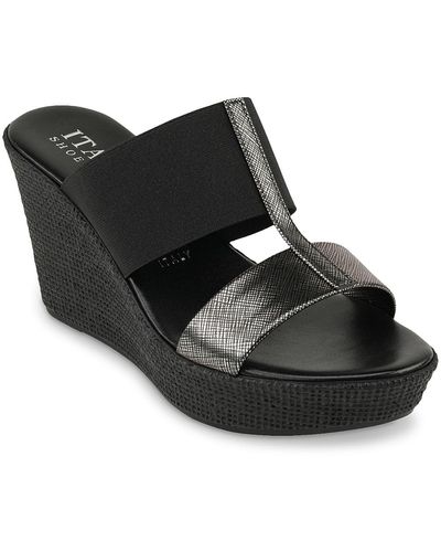 Italian Shoemakers Xavia Platform Sandal - Black