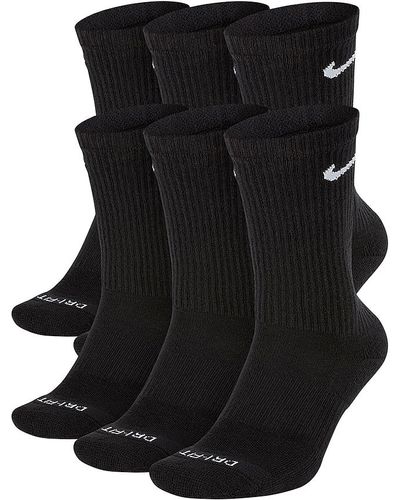 Nike Cotton Cushioned Crew Socks - Black