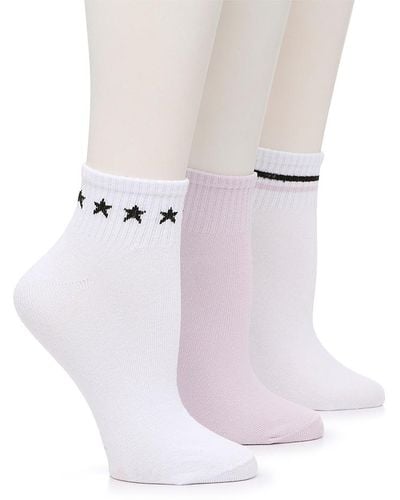 Steve Madden Stars & Stripes Ankle Socks - Black