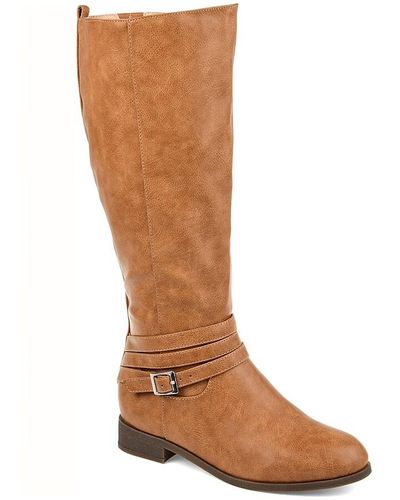 Journee Collection Ivie Wide Calf Riding Boot - Brown
