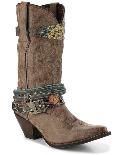 Durango Accessorized Cowboy Boot - Brown
