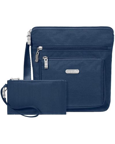 Baggallini Pocket Crossbody Bag - Blue
