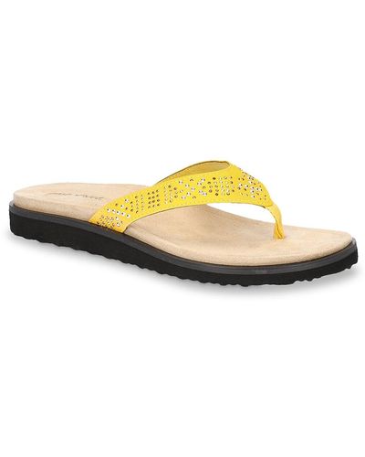 Yellow Easy Street Flats and flat shoes for Women | Lyst