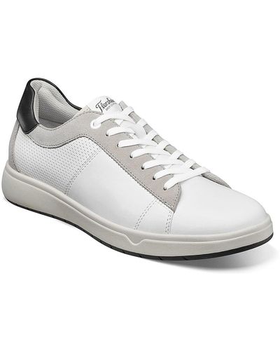 Florsheim Heist Plain Toe Sneaker - White