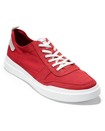 Cole Haan Grandpro Rally Court Canvas Sneakers - Red