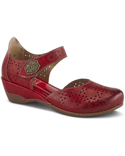 Spring Step Americana Sandal - Red