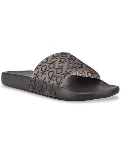 Calvin Klein Alva Casual Slip-on Slide Sandals - Black