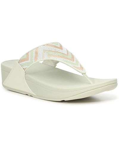 Fitflop Lulu Sequin Wedge Sandal - White