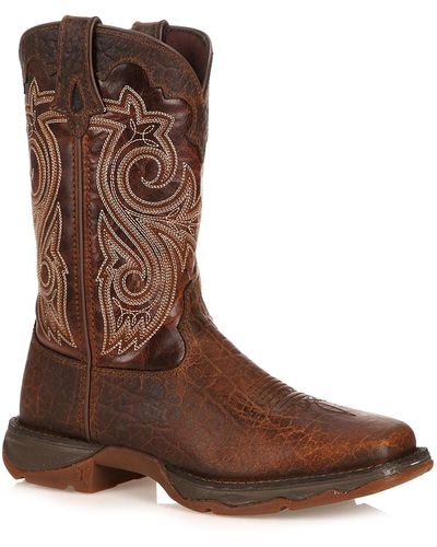 Durango Steel Western Cowboy Boot - Brown