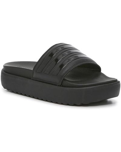adidas Adilette Platform Slide Sandal - Black