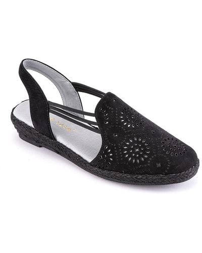 David Tate Zelma Espadrille Sandal - Black