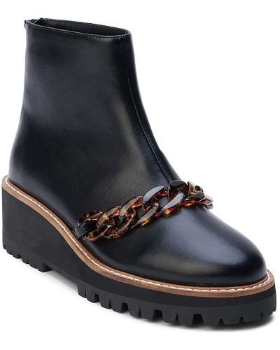 Coconuts Sycamore Wedge Boot - Black
