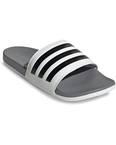 adidas Adilette Comfort Slide Sandal - White
