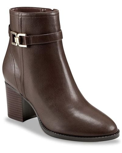 Bandolino faruka block heel zip booties best sale