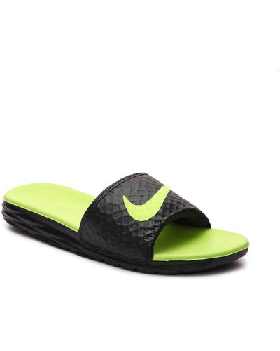 Nike Benassi Solarsoft 2 Slide Sandal - Green
