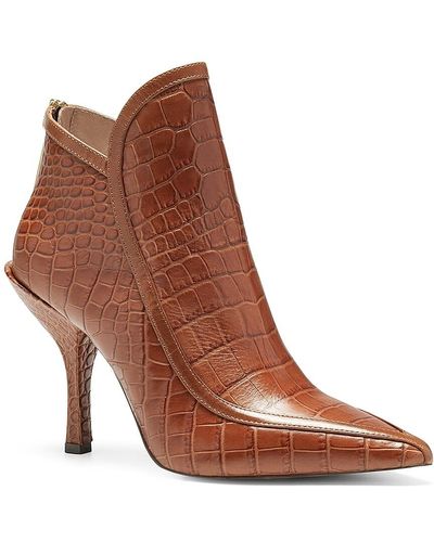 Louise et Cie, Shoes, Louise Et Cie X Vince Camuto Brown Embossed Leather  Boots