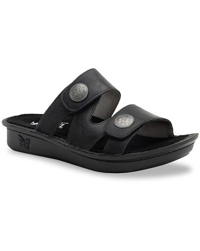 Alegria Violette Wedge Sandal - Black