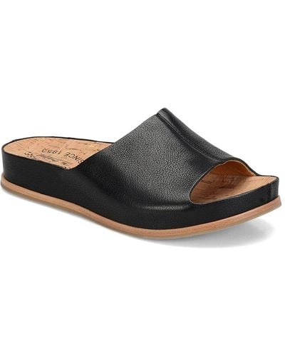 Kork-Ease Tutsi Leather Sandals - Black