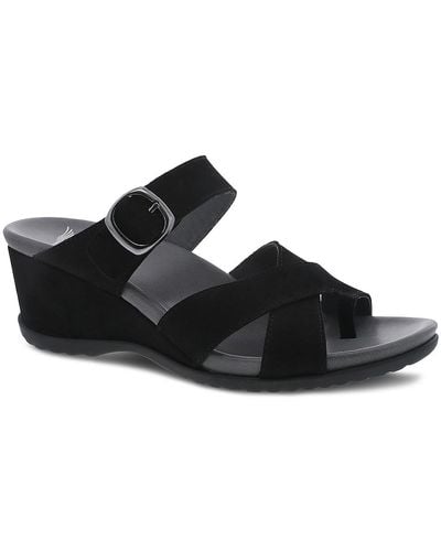 Dansko Aubree Wedge Sandal - Black