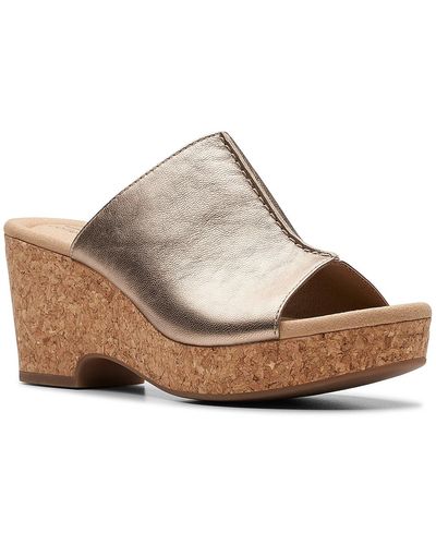 Clarks Giselle Orchid Wedge Sandal - Brown