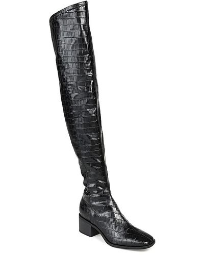 Journee Collection Mariana Wide Calf Over-the-knee Boot - Black
