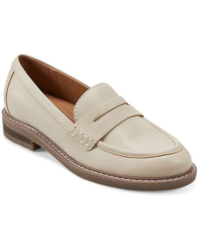 Earth Javas Penny Loafer - White