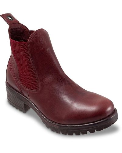 BUENO Florida Chelsea Boot - Red