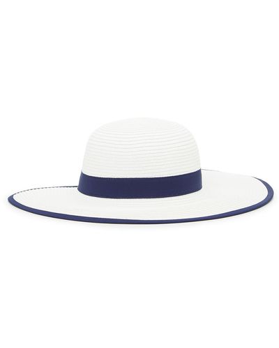 Vince Camuto Straw Sun Hat - Blue