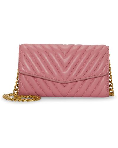 Vince Camuto Theon Leather Clutch - Pink