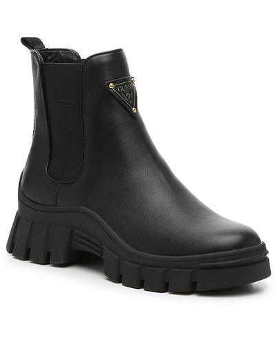 Guess black boots dsw top