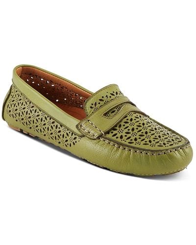 Spring Step Crain Moccasin - Green