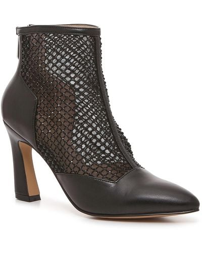 Adrienne Vittadini Nisa Mesh Bootie - Black