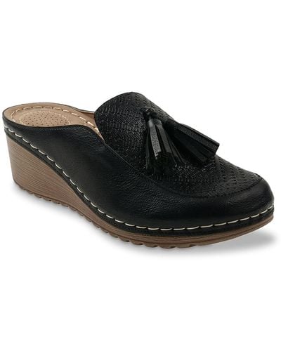 Gc Shoes Dacey Wedge Mule - Black