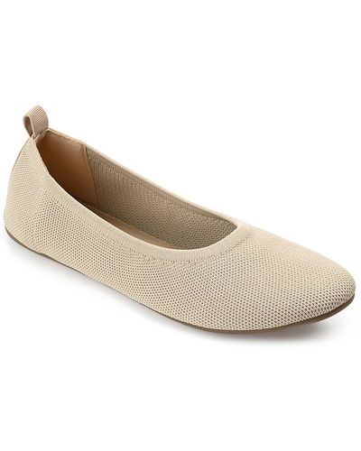 Journee Collection Jersie Foldable Ballet Flat - Gray