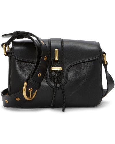 Vince Camuto Maecy Leather Crossbody Bag - Black