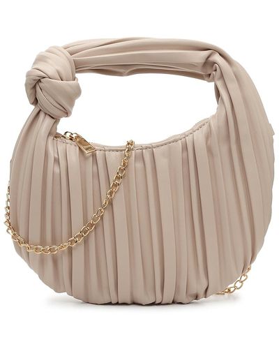 Kelly & Katie Pleated Knotted Hobo Bag - Metallic
