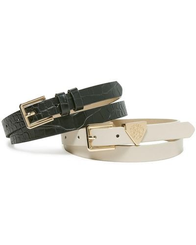 Vince Camuto Two For One Belts - Black