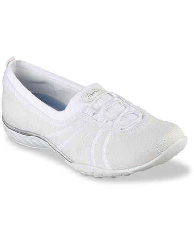 Skechers Relaxed Fit Breathe Easy Slip-on Sneaker - White