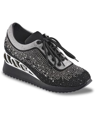 Lady Couture Jackpot Wedge Sneaker - Black
