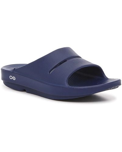 OOFOS Ooahh Slide Sandal - Blue