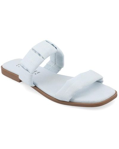 Journee Collection Pegie Sandal - White