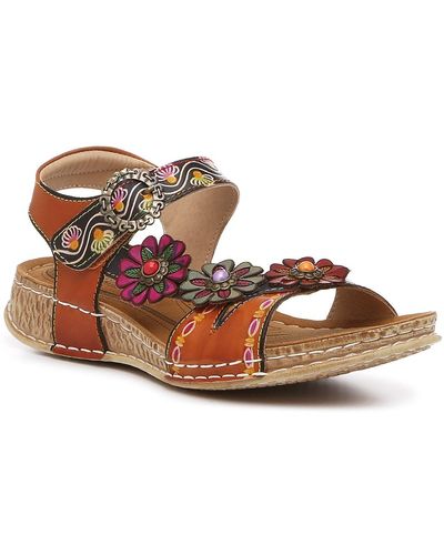 Spring Step Nadira Sandal - Brown