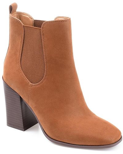 Journee Collection Maxxie Chelsea Boot - Brown