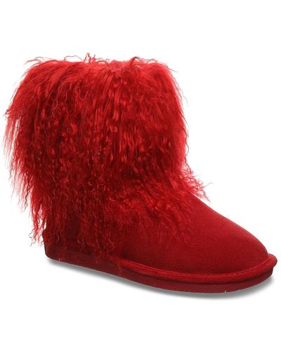 BEARPAW Boo Bootie - Red